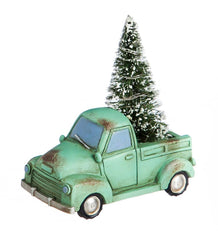 Plow & Hearth Fireplace & Mantel Décor | Fireplace & Hearth Lighted Holiday Trucks With Trees Statuaries, Set Of 3