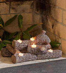 Plow & Hearth Fireplace & Mantel Décor | Fireplace & Hearth Logs Hearth Candle Holder - Birch