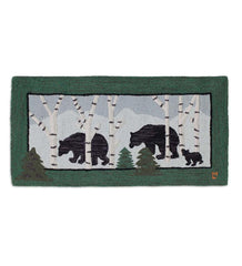 Plow & Hearth Fireplace & Mantel Décor | Fireplace & Hearth Three Bears Hand-Hooked Wool Hearth Rug