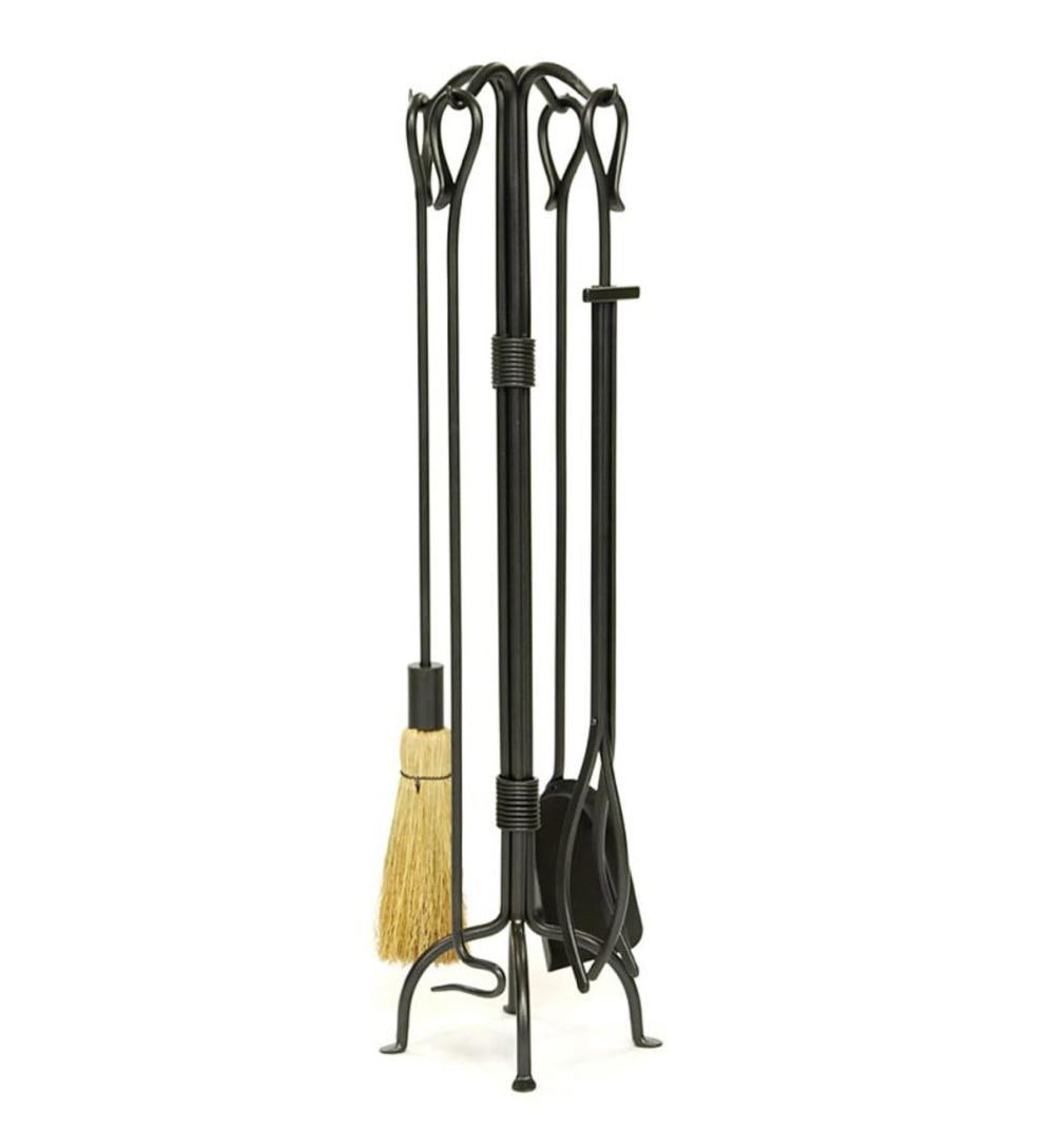 Plow & Hearth Fireplace Tool Sets | Fireplace & Hearth Classic 5-Piece Fireplace Tool Set - Graphite