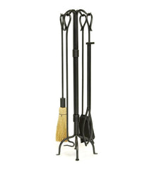 Plow & Hearth Fireplace Tool Sets | Fireplace & Hearth Classic 5-Piece Fireplace Tool Set - Graphite