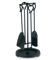Plow & Hearth Fireplace Tool Sets | Fireplace & Hearth Compact Fireplace Tool Set - Black
