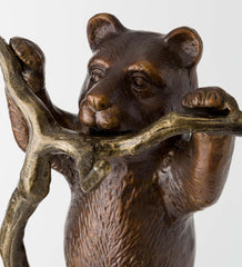 Plow & Hearth Fireplace Tool Sets | Fireplace & Hearth Curious Bear Cub Cast Aluminum Fireplace Tool Set