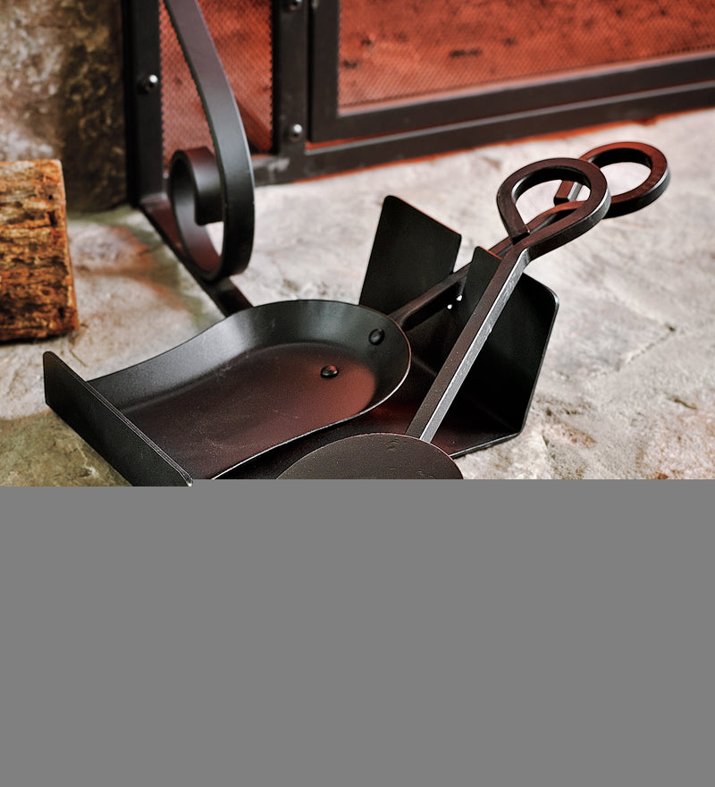 Plow & Hearth Fireplace Tool Sets | Fireplace & Hearth Mini Ash Tool Set - Black