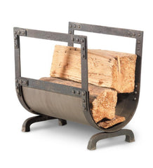 Plow & Hearth Fireplace Tool Sets | Fireplace & Hearth Old World Forged Iron Fireplace Screens, Wood Holder And Tool Set