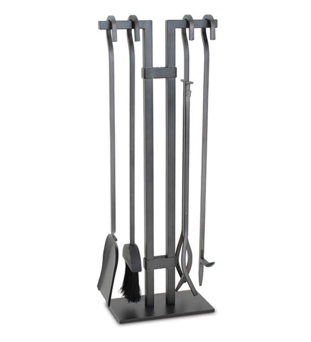 Plow & Hearth Fireplace Tool Sets | Fireplace & Hearth Sinclair Natural Iron Fireplace Tool Set - Iron