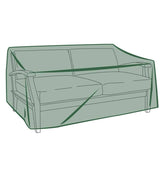 Plow & Hearth Furniture Covers | Outdoor Living Classic Deep Seat Love Seat Cover - Green