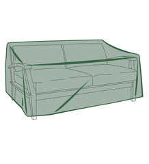 Plow & Hearth Furniture Covers | Outdoor Living Classic Deep Seat Love Seat Cover - Green