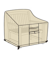 Plow & Hearth Furniture Covers | Outdoor Living Deluxe Deep Seat Chair Cover - Tan