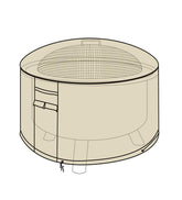 Plow & Hearth Furniture Covers | Outdoor Living Deluxe Fire Pit Cover - Tan