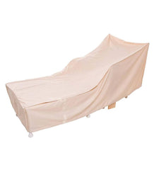 Plow & Hearth Furniture Covers | Outdoor Living Deluxe Long Chaise Cover - Tan