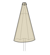 Plow & Hearth Furniture Covers | Outdoor Living Deluxe Umbrella Cover - Tan