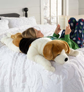 Plow & Hearth Garden Accents | Indoor Living Beagle Plush Cuddle Animal Body Pillow
