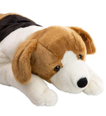 Plow & Hearth Garden Accents | Indoor Living Beagle Plush Cuddle Animal Body Pillow