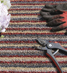 Plow & Hearth Garden Accents | Indoor Living Cotton/Microfiber My Mat Dirt Trapping Mud Rug