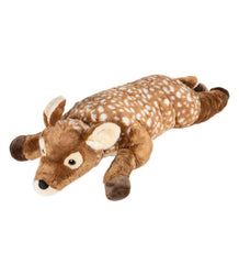 Plow & Hearth Garden Accents | Indoor Living Fuzzy Spotted Fawn Plush Cuddle Animal Body Pillow