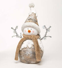 Plow & Hearth Garden Accents | Indoor Living Indoor/Outdoor Holiday Lighted Woodland Snowman Statue
