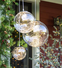 Plow & Hearth Garden Accents | Indoor Living Indoor/Outdoor Lighted Acrylic Orbs With Micro Leds