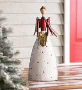 Plow & Hearth Garden Accents | Indoor Living Indoor/Outdoor Vintage Holiday Angel Metal Christmas Statue