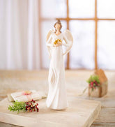 Plow & Hearth Garden Accents | Yard & Garden Angel With Hands Full Of Golden Stars Indoor/Outdoor Statue