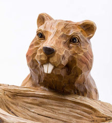 Plow & Hearth Garden Accents | Yard & Garden Carved Resin Beaver Birdbath Garden Accent