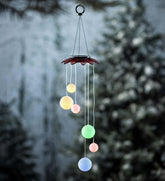 Plow & Hearth Garden Accents | Yard & Garden Color Changing Solar Mobile With Glitter Globes