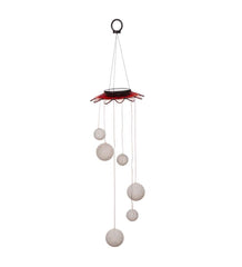 Plow & Hearth Garden Accents | Yard & Garden Color Changing Solar Mobile With Glitter Globes