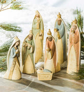 Plow & Hearth Garden Accents | Yard & Garden Gilded Nativity Scene, Set Of 7