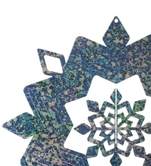 Plow & Hearth Garden Accents | Yard & Garden Hanging Snowflake Illusion Metal Spinner