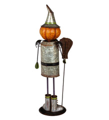 Plow & Hearth Garden Accents | Yard & Garden Indoor/Outdoor Pumpkin Witch Garden Statue