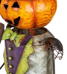 Plow & Hearth Garden Accents | Yard & Garden Indoor/Outdoor Pumpkin Witch Garden Statue