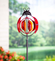 Plow & Hearth Garden Accents | Yard & Garden Midi Colorful Flyer Metal Wind Spinner - Butterfly
