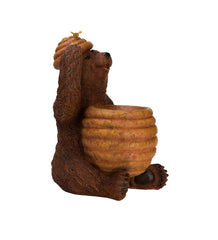 Plow & Hearth Garden Accents | Yard & Garden Oh Honey Solar Birdbath With Bear And Bee Hive
