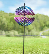 Plow & Hearth Garden Accents | Yard & Garden Oversized Split Sphere Metal Wind Spinner
