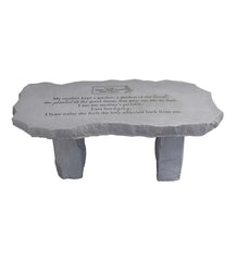 Plow & Hearth Garden Accents | Yard & Garden Personalized My Mother Memorial Stone Garden Bench