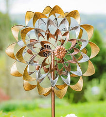 Plow & Hearth Garden Accents | Yard & Garden Precious Metals Copper, Silver And Gold Wind Spinner