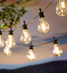 Plow & Hearth Garden Accents | Yard & Garden Solar Classic Bulb String Lights