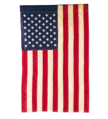Plow & Hearth Garden Accents | Yard & Garden Tea-Stained Americana Old Glory Garden Flag