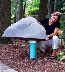 Plow & Hearth Garden Accents | Yard & Garden Usa-Made Medium Mock Rock® - Brown