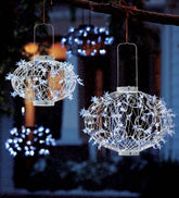 Plow & Hearth Garden Accents | Yard & Garden White Solar Star Lanterns