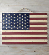 Plow & Hearth Garden Accents | Yard & Garden Wooden Americana Flag