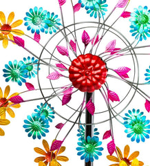 Plow & Hearth Garden Accents | Yard & Garden Yellow Daisy Metal Wind Spinner