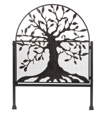 Plow & Hearth Garden Fencing & Edging | Yard & Garden Metal Arched Stand-Alone Garden Gate With Tree Of Life Design