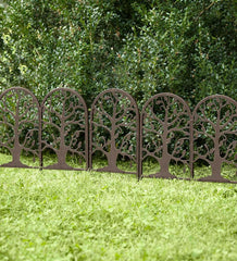 Plow & Hearth Garden Fencing & Edging | Yard & Garden Metal Garden Edging With Tree Of Life Design