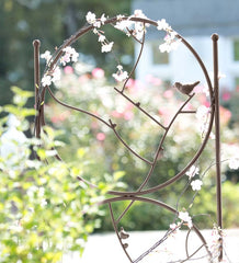 Plow & Hearth Garden Stakes | Yard & Garden Circle Of Birds Trio Garden Trellis