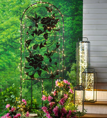 Plow & Hearth Gardenworks® | Yard & Garden Metal Garden Hummingbird Trellis