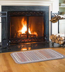 Plow & Hearth Hearth Rugs | Fireplace & Hearth Lynnhaven Wool Solid Border Braided Rug