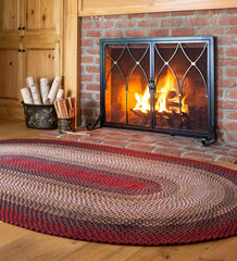 Plow & Hearth Hearth Rugs | Fireplace & Hearth Usa-Made Wool Braided Virginia Rug