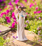 Plow & Hearth Home Accents | Indoor Living Angel With Bird Statue