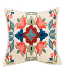 Plow & Hearth Home Accents | Indoor Living Ansley Folk Art Throw Pillow In Cream - Cream